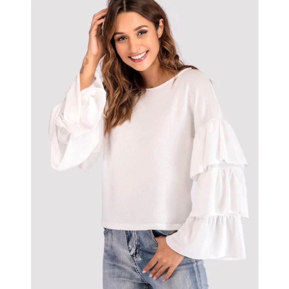 Ruffle Sleeve Tee